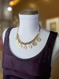 20 Gauge Shotshell Gold/Brass Bib Necklace
