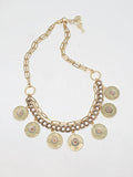 20 Gauge Shotshell Gold/Brass Bib Necklace