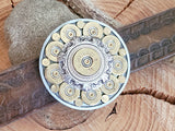 Round Shotshell & Bullet Belt Buckle