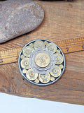 Round Shotshell & Bullet Belt Buckle - 2.75 Diameter