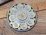 Round Shotshell & Bullet Belt Buckle - 2.75 Diameter