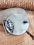 Round Shotshell & Bullet Belt Buckle - 2.75 Diameter