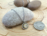 Petite Round Beaded Bezel Bullet Necklace - 25 Auto-SureShot Jewelry