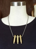 Bullet Jewelry - 223 Caliber Triple Bullet Necklace