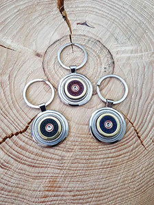 12 Gauge Shotshell Round Stainless Steel Key Ring - ITALIAN Brands-SureShot Jewelry