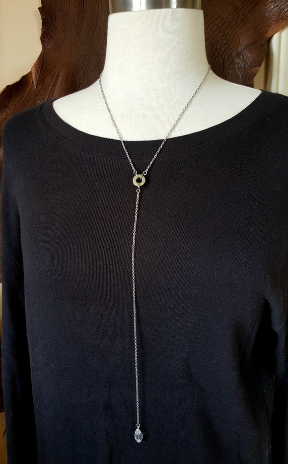 Lariat or Y Style Bullet Casing Necklace-SureShot Jewelry
