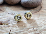 Bullet Studs - Petite 32 Auto Bullet Earrings - Choice of Brass or Nickel-SureShot Jewelry