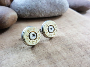44 Magnum Bullet Stud Earrings