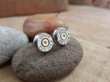 357 SIG Nickel Bullet Studs - Bullet Earrings