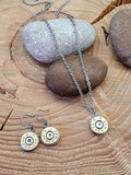 Jewelry Set - Stainless Bullet Necklace & Earring Set-SureShot Jewelry