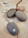 Petite Round Beaded Bezel Bullet Necklace - 25 Auto-SureShot Jewelry
