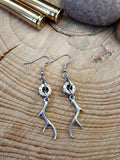 Antler Charm Silver Bullet Earrings-SureShot Jewelry