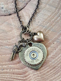 28 Gauge Shotshell Shot Thru the Heart Brass Bullet Necklace-SureShot Jewelry
