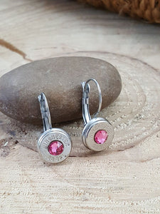 Breast Cancer Awareness PINK Bullet Earrings - Lever Back Style-SureShot Jewelry