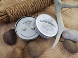 Bullet Studs - Nickel Bullet Casing Diamond Earrings-SureShot Jewelry