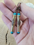 Straight Shooter 22 Hornet Bullet Earrings - Choice of Bead Colors!-Earrings-SureShot Jewelry