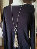 12 Gauge Leather Tassel Necklace - SIX COLORS!-SureShot Jewelry