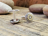 9mm Bullet Cuff Links - Classic Styling - Great Size!-SureShot Jewelry