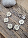 Silver 20 Gauge Shotshell Bracelet-SureShot Jewelry