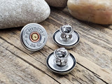 Silver 20 Gauge Shotgun Casing Tie Tack / Lapel Pin / Purse or Hat Pin-SureShot Jewelry