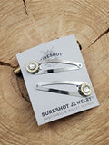 Hair Barrettes for Ladies or Girls - Shotshell Accessories-SureShot Jewelry