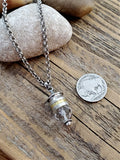 45 Auto Crystal Beaded Orb Bullet Necklace-SureShot Jewelry
