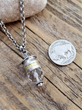 45 Auto Crystal Beaded Orb Bullet Necklace