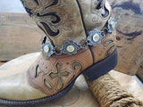 Concho Style Silver Boot Bracelet-SureShot Jewelry