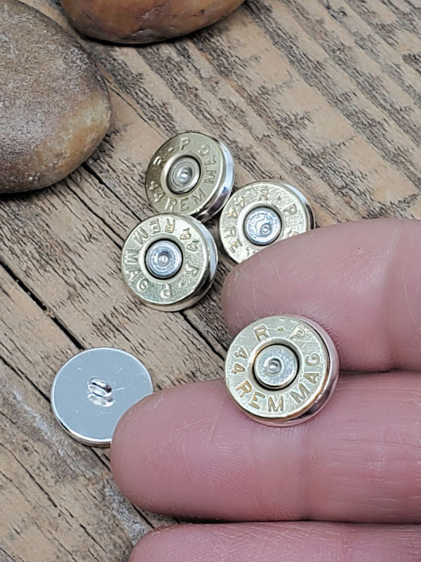 Bullet Shirt Buttons - Button Shanks - SureShot Jewelry Bullet Designs