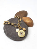 GOLD Paper Clip Bracelet - 20 Gauge Shotshell