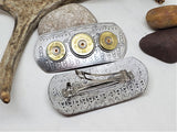 Shotshell Rectangle French Style Hair Barrettes
