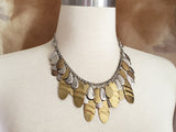 Vintage Spinner Lure Fishing Themed Gold/Silver Statement Necklace - SureShot Jewelry