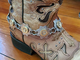 Star Style 28 Gauge Shotshell Silver Boot Bracelet