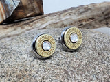 45 Auto Stud Bullet Earrings - Choice of Crystals