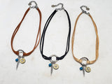 Deerskin Lace Bullet Choker Necklaces from SureShot Jewelry
