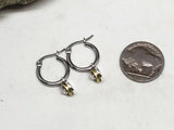 Small Caliber Petite Hoop Earrings - SureShot Jewelry - Shotshell & Bullet Designs