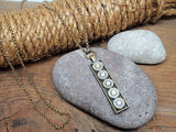 Multi Bullet Bar Pendant Brass Necklace from SureShot Jewelry - Shotshell & Bullet Designs