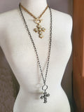 Gothic Style Cross Convertible Bullet Necklace