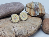 Brass 20 Gauge Shotshell Cuff Links - SureShot Bullet Jewelry