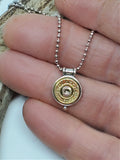 Petite 9mm STERLING SILVER Bullet Necklace