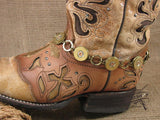 20 Gauge Brass Boot Bracelet-SureShot Jewelry