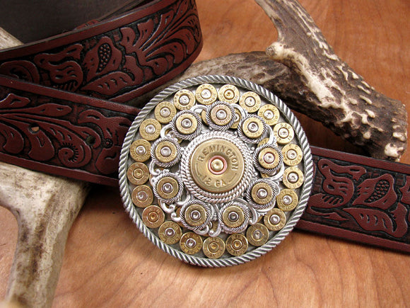 Shotgun & Bullet Casing Round Western Belt Buckle II – SureShot Jewelry