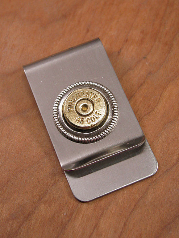 Brass Bullet Money Clip - 45 COLT-SureShot Jewelry
