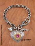 Shot Thru the Heart Shotshell Charm Bracelet-SureShot Jewelry