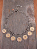 Stunning 20 Gauge Shotshell Double Chain Bib Necklace-SureShot Jewelry
