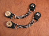 Vest Extenders - Biker Accessories - Men's 12 Gauge Shotshell Chain Vest Extenders