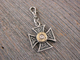 Zipper Pull - Maltese Cross Bullet Zipper Pulls-SureShot Jewelry