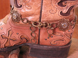 Concho Style Brass Boot Bracelet