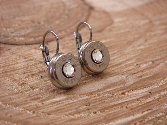Bullet Earrings - Lever Back Style - Classy Bullet Dangles-Earrings-SureShot Jewelry